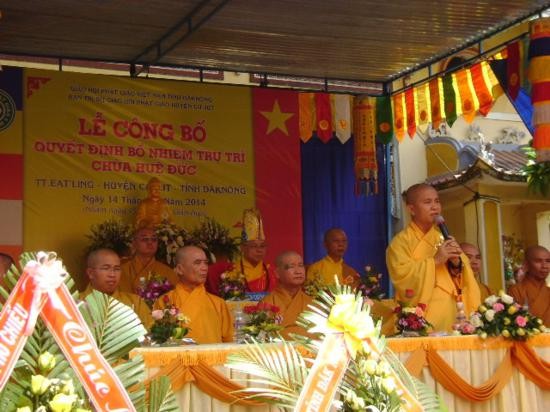 Đắk Nông: Bổ nhiệm trụ trì chùa Huệ Đức ảnh 4 h15.jpg