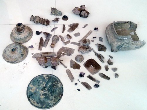 Giải phóng mặt bằng, phát hiện nhiều cổ vật Phật giáo ảnh 4 cổ vật tại đà nẵng - ảnh nguyễn tú