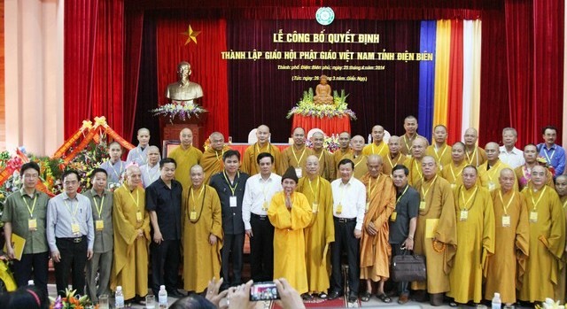 Thành lập Ban Trị sự GHPGVN tỉnh Điện Biên ảnh 12 1 a ra mat 1.jpg