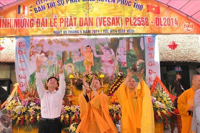 Hà Nội: Các huyện hoan hỷ tổ chức Đại lễ Phật đản ảnh 2 phuc tho 1.jpg