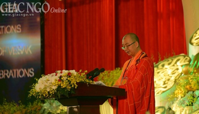 Trọng thể khai mạc Đại lễ Vesak LHQ 2014 tại Bái Đính ảnh 24 1 phat bieu 13.jpg
