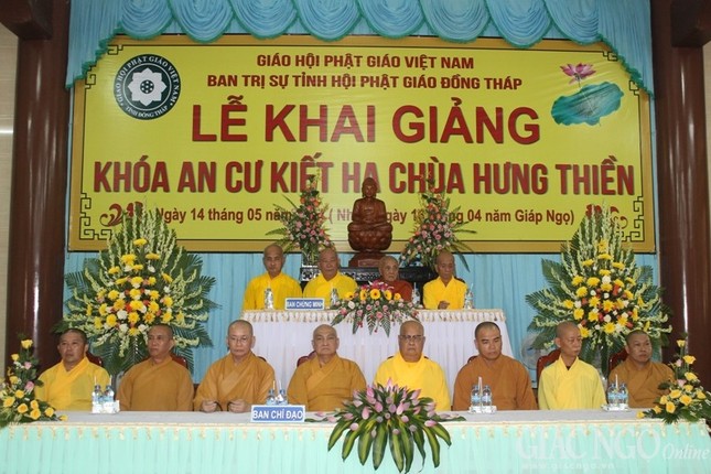 Đồng Tháp: Khai giảng các đạo tràng an cư ảnh 3 an cu 3.jpg