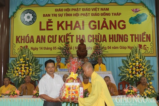 Đồng Tháp: Khai giảng các đạo tràng an cư ảnh 4 an cu 5.jpg