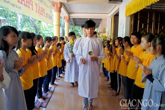 Đồng Tháp: 150 học sinh dự tu “Phật pháp vào đời” ảnh 1 tam trang1.jpg