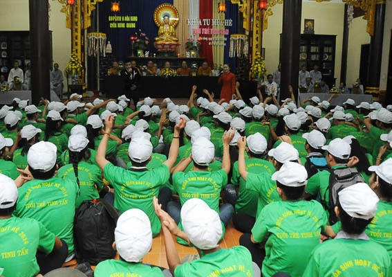 Khóa tu mùa hè "Tuổi trẻ tinh tấn" ở Hòa Vang ảnh 1 DSC_0545.jpg