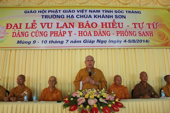 Sóc Trăng: Trường hạ chùa Khánh Sơn tổ chức lễ Vu lan ảnh 3 dinhhuong15.jpg