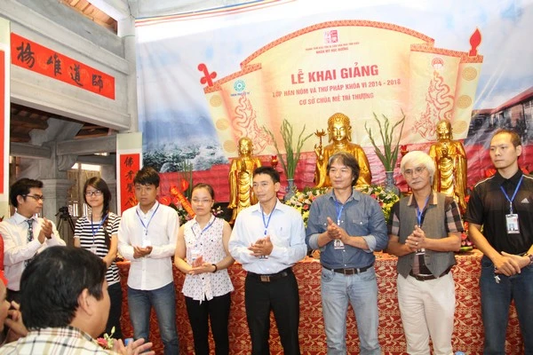 Hà Nội: Khai giảng lớp Hán Nôm và thư pháp khóa VI ảnh 4 cv 4.jpg