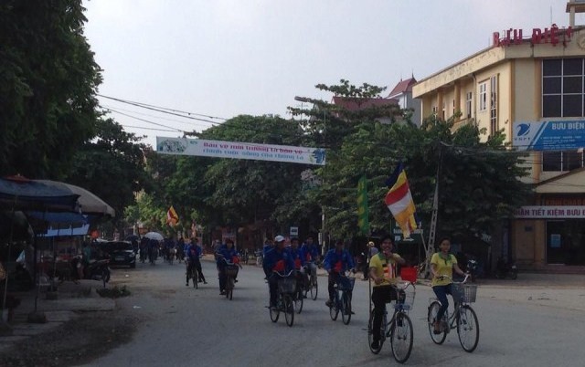 Vĩnh Phúc: Phật tử chùa Tích Sơn đạp xe vì môi trường ảnh 1 dapxe.jpg