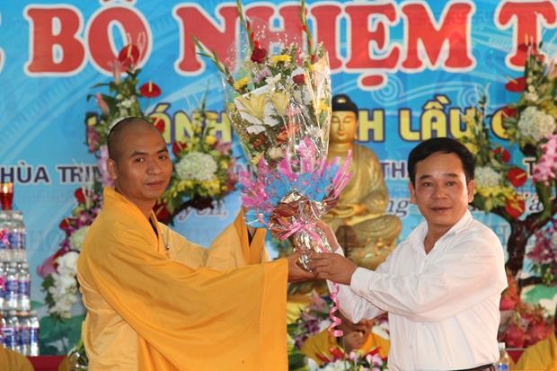 Hà Nam: Bổ nhiệm trụ trì chùa Trinh Sơn ảnh 2 a bo nhiem 2.jpg