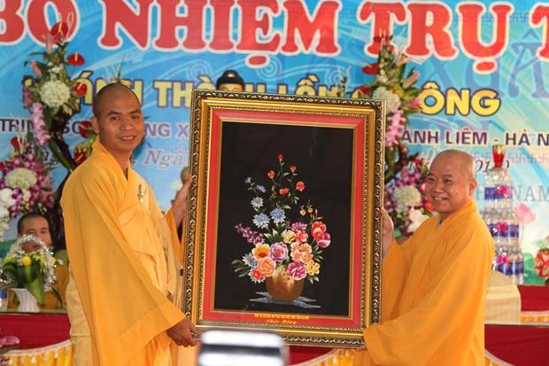 Hà Nam: Bổ nhiệm trụ trì chùa Trinh Sơn ảnh 3 a bo nhiem 3.jpg