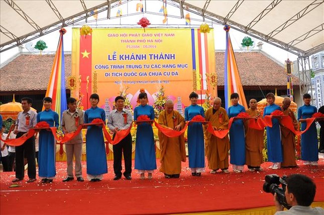 Hà Nội: Khánh thành công trình trùng tu ở chùa Cự Đà ảnh 2 hnoi.jpg