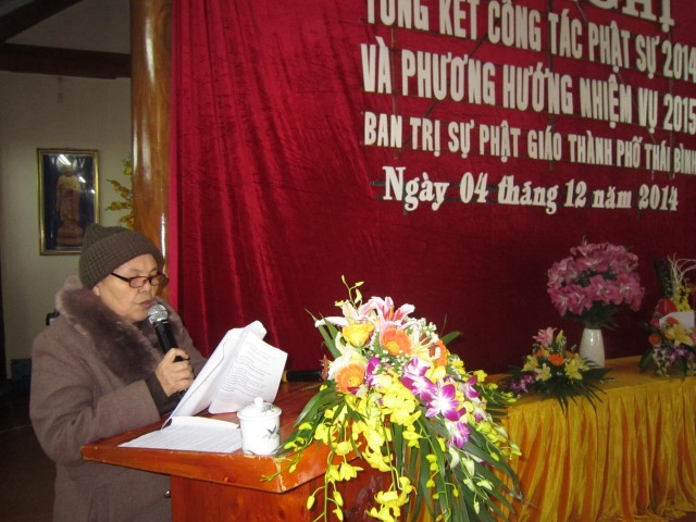 BTS PG TP.Thái Bình tổng kết Phật sự năm 2014 ảnh 1 IMG_2787.jpg