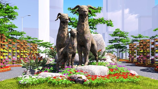 Tiến tới một thành phố
an bình - văn minh ảnh 1 duong hoa Tet.jpg