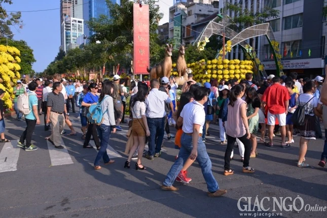 Ngày & đêm ở đường hoa Tết Ất Mùi tại Sài Gòn ảnh 21 anh bt24.jpg