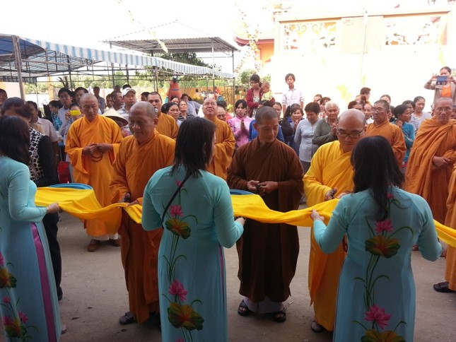 Cà Mau: Khánh thành giảng đường chùa Thiền Tôn ảnh 2 dam doi03.jpg