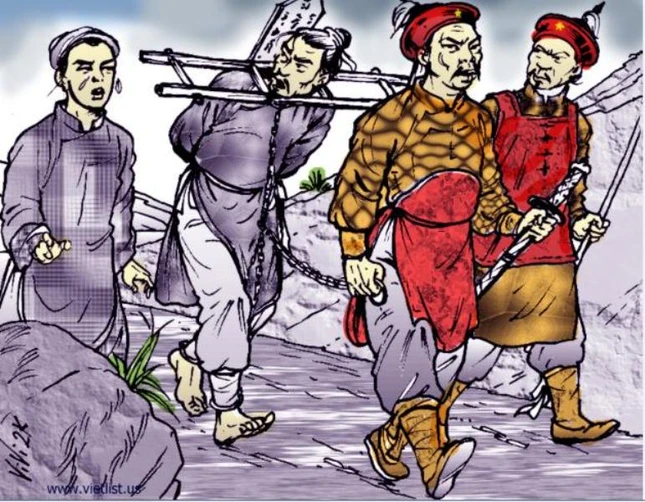 Nguyễn Trãi khóc cha là Nguyễn Phi Khanh tại ải Nam Quan (Ảnh Vietlist.us).jpg