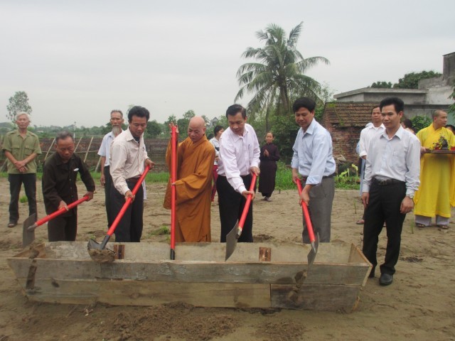 Thái Bình: Chùa cổ Long Đài động thổ xây nhà Tổ ảnh 3 IMG_9341.jpg