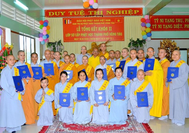 Lớp Sơ cấp Phật học TP.Vũng Tàu chiêu sinh khóa IV ảnh 1 tong ket.jpg