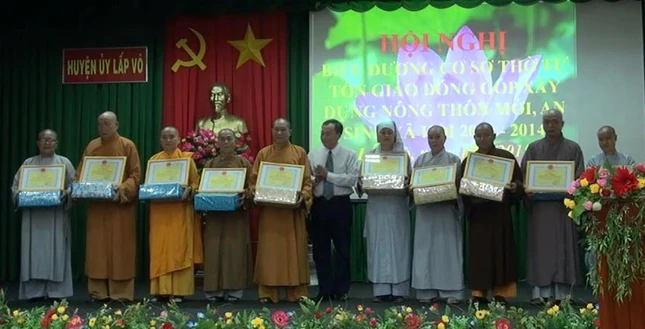 Đồng Tháp: Tuyên dương các tôn giáo tại Lấp Vò ảnh 1 1 dong thap.jpg