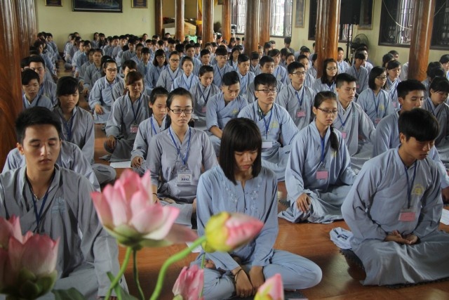 Thái Bình: Gần 300 bạn trẻ về chùa Từ Xuyên tu học ảnh 1 IMG_3 (23).jpg