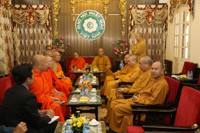 Đoàn Phật giáo Lào làm việc với T.Ư GHPGVN ảnh 1 lao 1.jpg