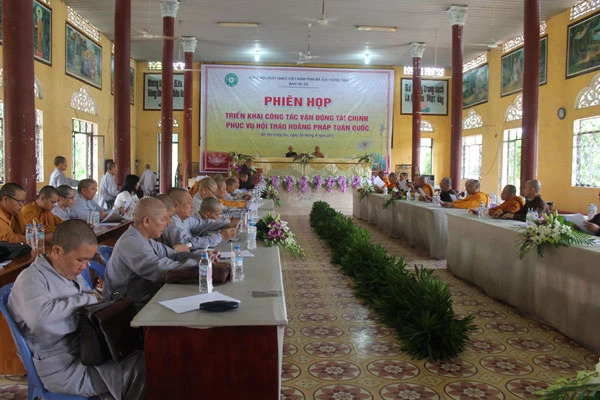 Thống nhất về tài chính Hội thảo Hoằng pháp toàn quốc ảnh 1 IMG_9818.JPG