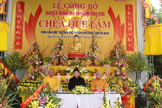 Hà Nam: Bổ nhiệm trụ trì chùa Quế Lâm ảnh 1 a hnam 4.jpg