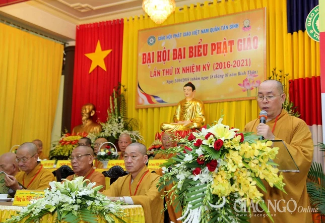 TP.HCM: Đại hội Phật giáo Q.Tân Bình nhiệm kỳ IX ảnh 3 10tb.jpg