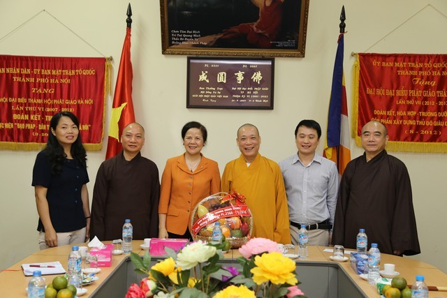Nhiều phái đoàn chúc mừng Phật đản BTS PG Hà Nội ảnh 6 1 hnoi 2.jpg
