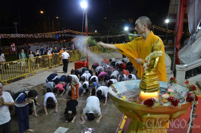 Suốt cả đêm "Tam bộ nhất bái" mừng Phật đản ảnh 7 a sing 3.jpg