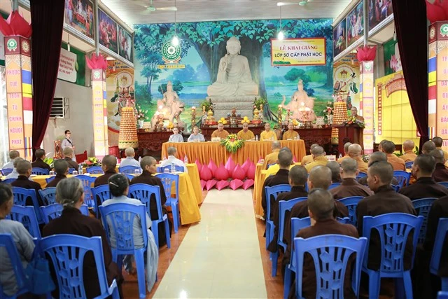 Thanh Hóa: Khai giảng lớp Sơ cấp Phật học khóa III ảnh 1 socap 1.jpg