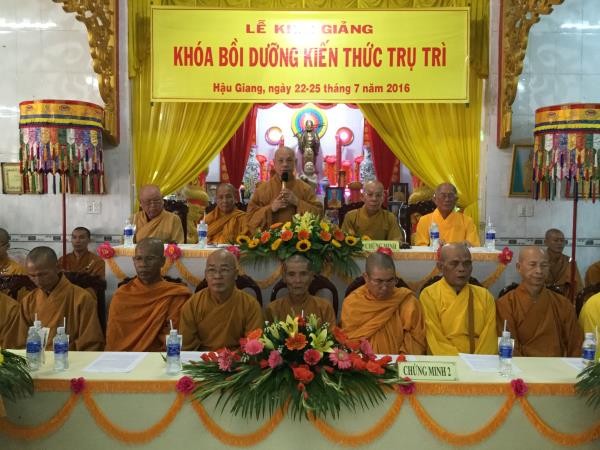 Hậu Giang: Khai mạc khóa bồi dưỡng kiến thức trụ trì ảnh 3 a haugiang 3.jpg