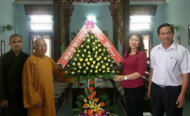 Tỉnh ủy Quảng Nam chúc mừng 35 năm GHPGVN ảnh 1 Bandanvan.jpg