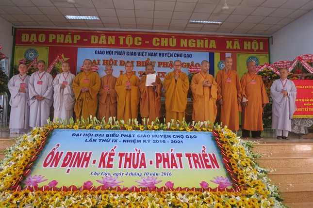 Tiền Giang: Phật giáo huyện Chợ Gạo đại hội lần IX ảnh 6 h3.jpg