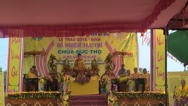 Quảng Ngãi: Bổ nhiệm trụ trì chùa Đức Thọ ảnh 1 mo duc 1.jpg