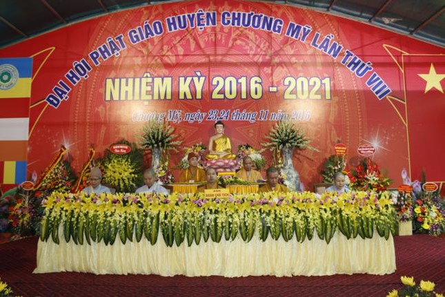 Hà Nội: Đại hội Phật giáo huyện Chương Mỹ lần VIII ảnh 1 a hnoi 1.jpg