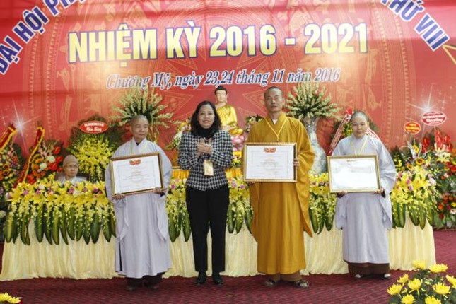 Hà Nội: Đại hội Phật giáo huyện Chương Mỹ lần VIII ảnh 3 a hnoi 4.jpg