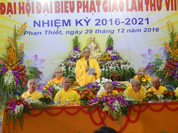 Bình Thuận: Phật giáo TP.Phan Thiết tổ chức đại hội ảnh 5 16- TT Thích Minh Nhật -Trưởng BTS PG Tỉnh Bình Thuận ban đạo từ.jpg