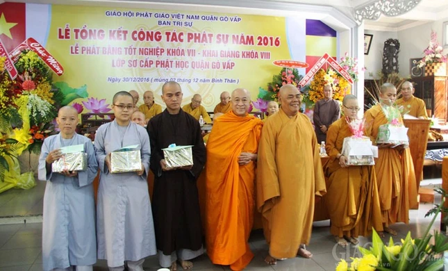 Phật giáo quận Gò Vấp tổng kết Phật sự năm 2016 ảnh 9 10gv.jpg