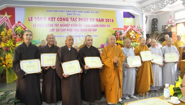 Phật giáo quận Gò Vấp tổng kết Phật sự năm 2016 ảnh 6 6gv.jpg