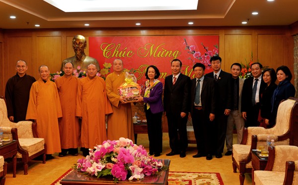 GHPGVN, Phật giáo Hà Nội chúc Tết các ban ngành T.Ư ảnh 6 GHPGVN, Phật giáo Hà Nội chúc Tết các ban ngành T.Ư ảnh 6