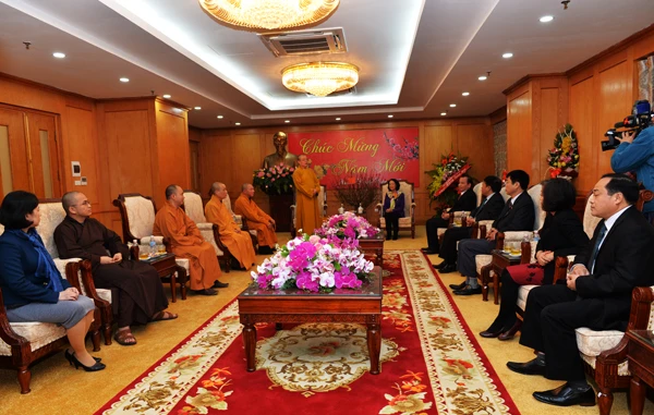 GHPGVN, Phật giáo Hà Nội chúc Tết các ban ngành T.Ư ảnh 4 GHPGVN, Phật giáo Hà Nội chúc Tết các ban ngành T.Ư ảnh 4