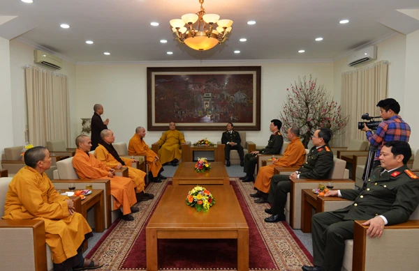 GHPGVN, Phật giáo Hà Nội chúc Tết các ban ngành T.Ư ảnh 3