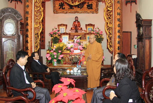 Hưng Yên: Ban Dân vận Tỉnh ủy chúc Tết BTS PG tỉnh ảnh 1