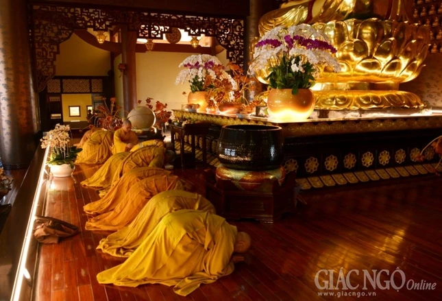 Khai đàn Pháp hội Dược Sư tại chùa Huê Nghiêm ảnh 6 ANHBT (9).JPG