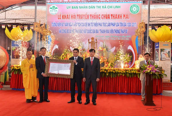 Chùa Thanh Mai đón nhận quyết định bảo vật quốc gia ảnh 4