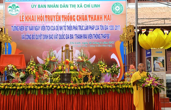 Chùa Thanh Mai đón nhận quyết định bảo vật quốc gia ảnh 3