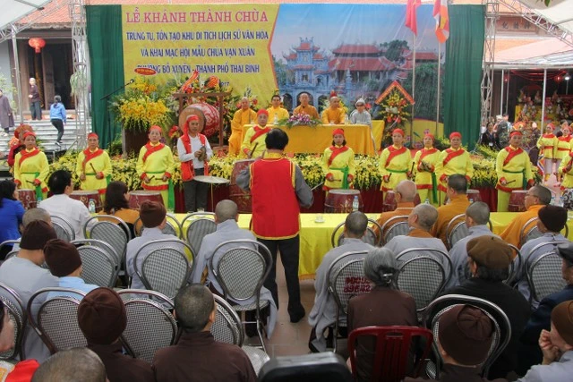 Thái Bình: Khánh thành, khai mạc lễ hội chùa Vạn Xuân ảnh 6 IMG_9858.JPG