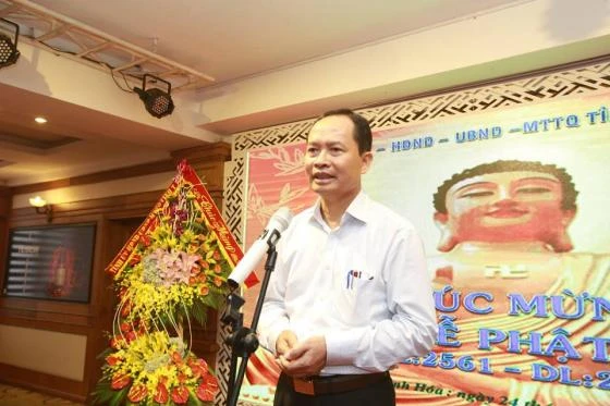 Lãnh đạo tỉnh gặp mặt chức sắc Phật giáo Thanh Hóa nhân đại lễ Phật Đản