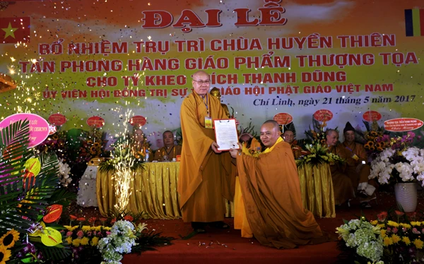 Chùa Huyền Thiên ở Hải Dương chính thức có trụ trì ảnh 4